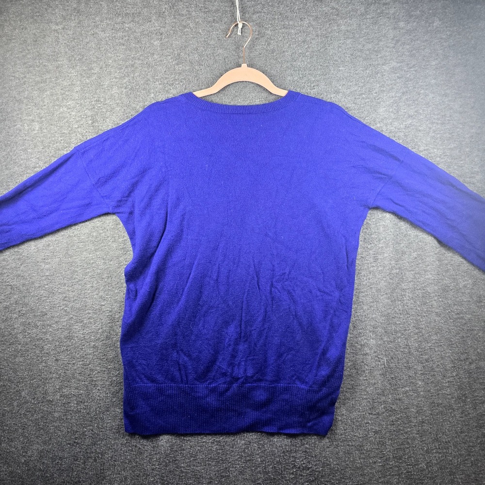 GAP Designed & Crafted Sweater Woman M Merino Wool Pullover Royal Blue Paradise‎ - Picture 7 of 10
